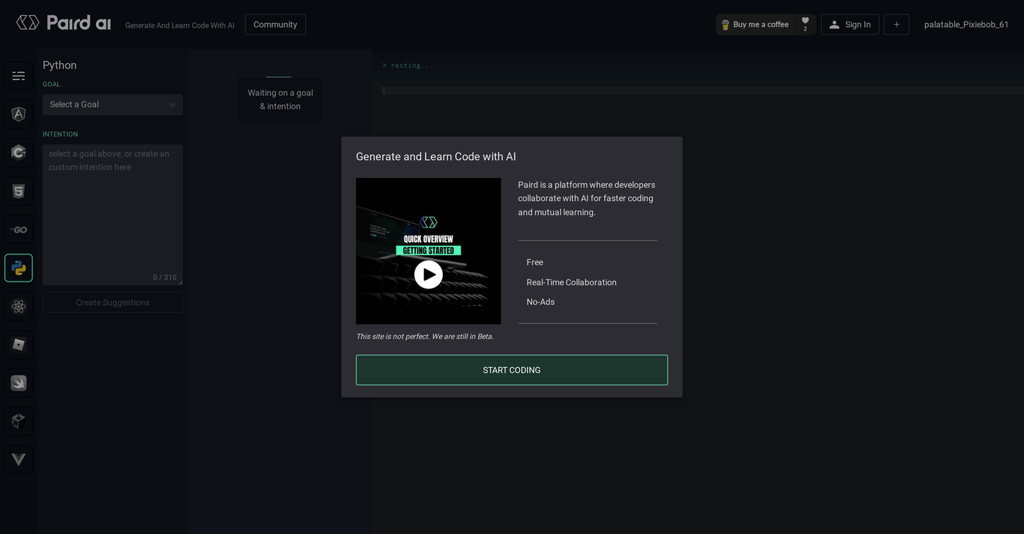 Paird.ai screenshot