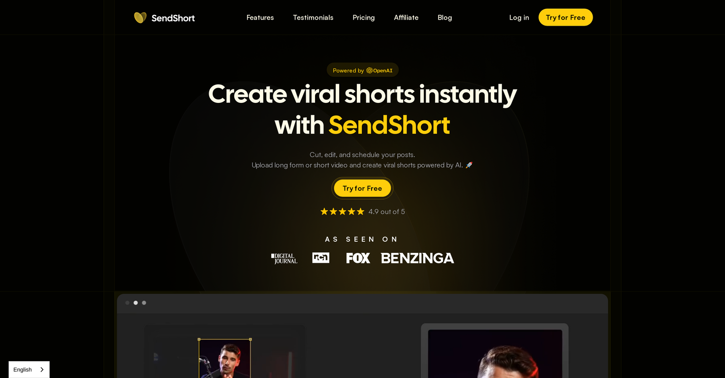 SendShort screenshot