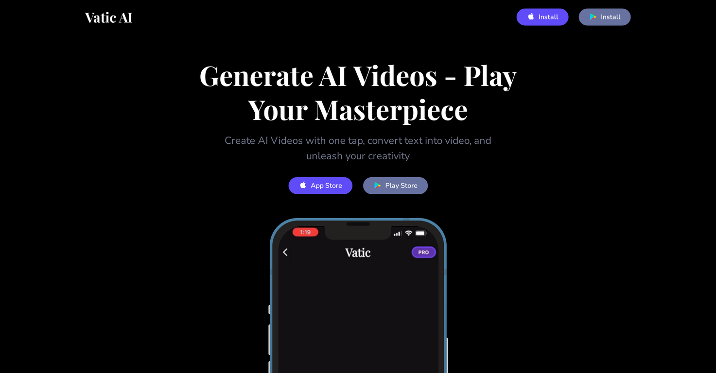 Vatic AI screenshot