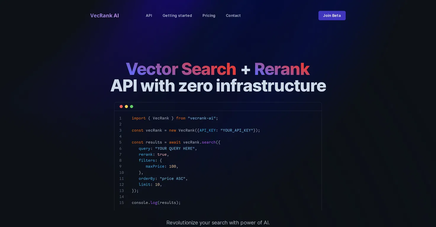 VecRank screenshot