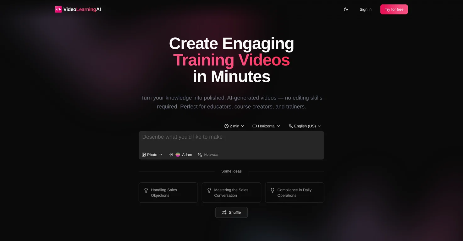 VideoLearningAI screenshot