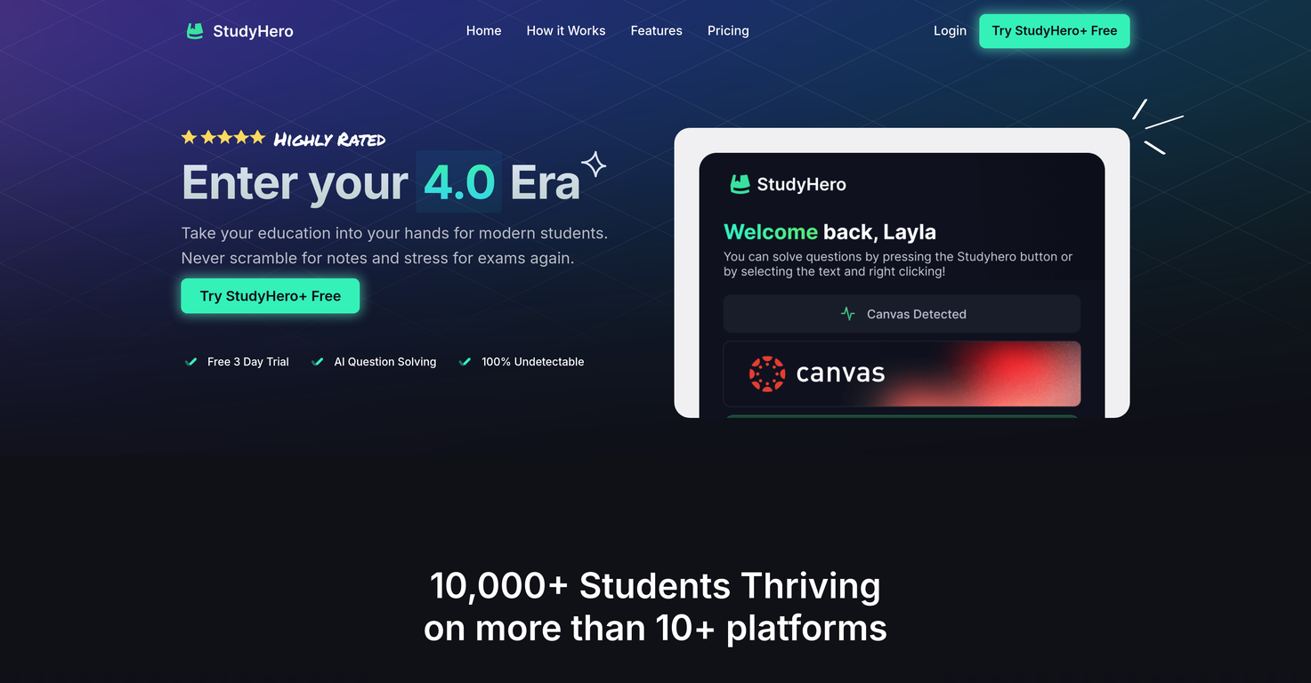 Study Hero screenshot