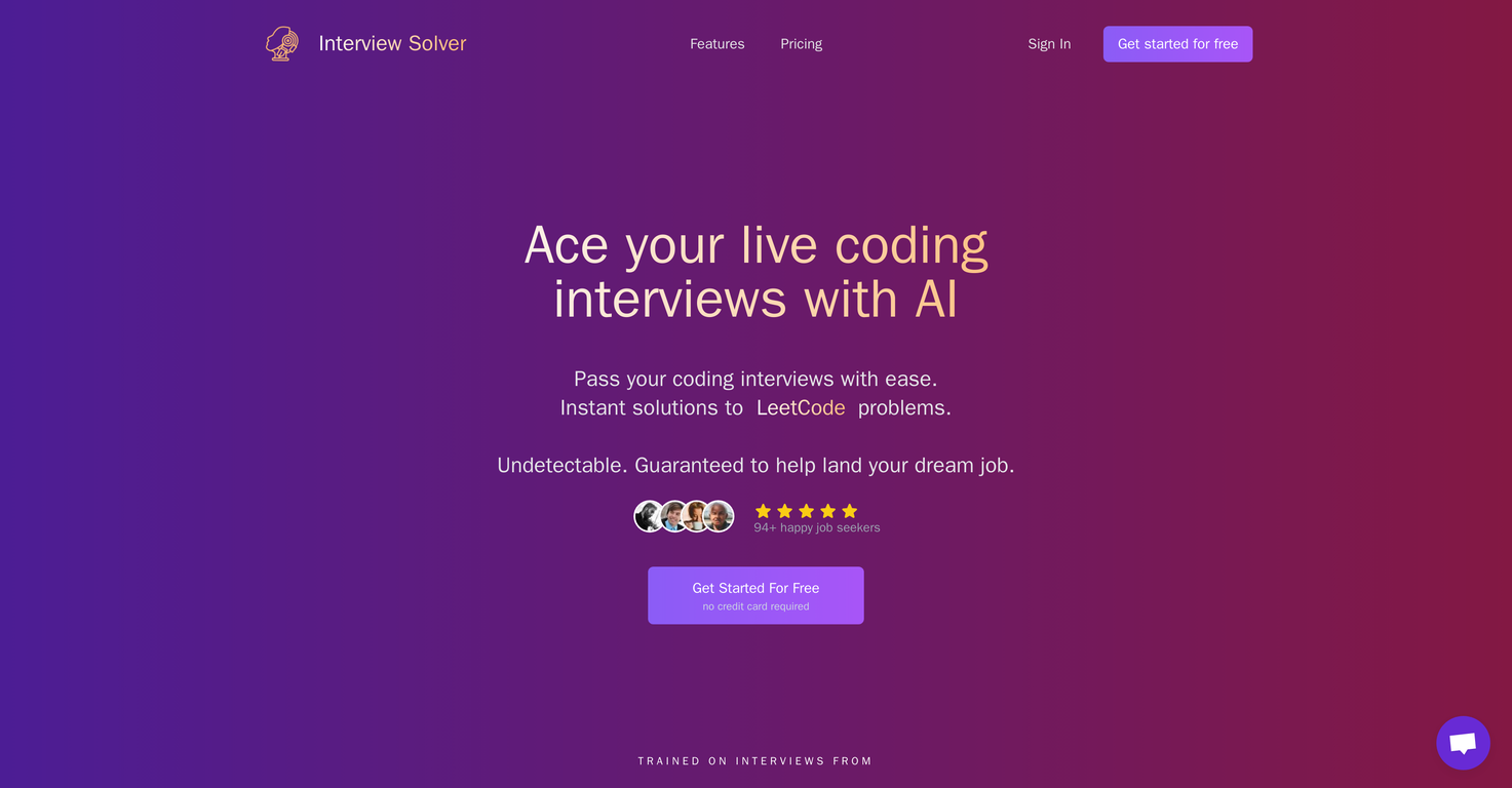 Interview Solver screenshot