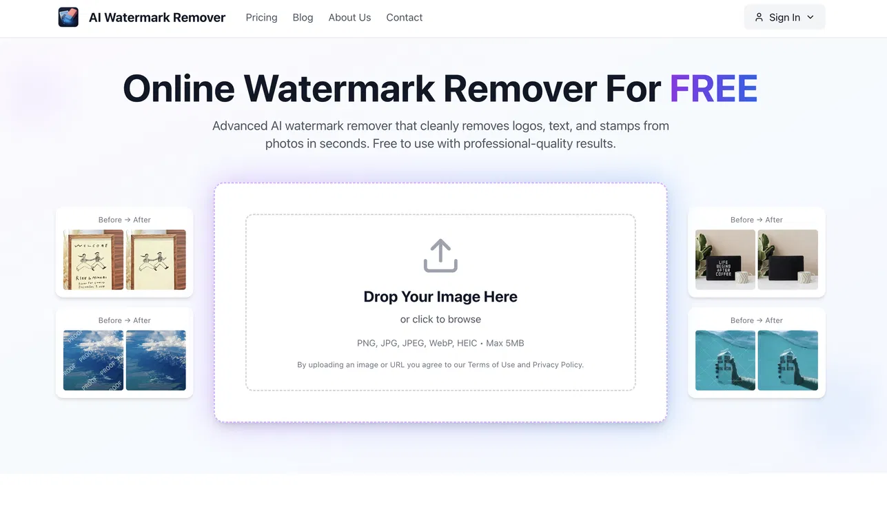 AI Watermark Remover screenshot