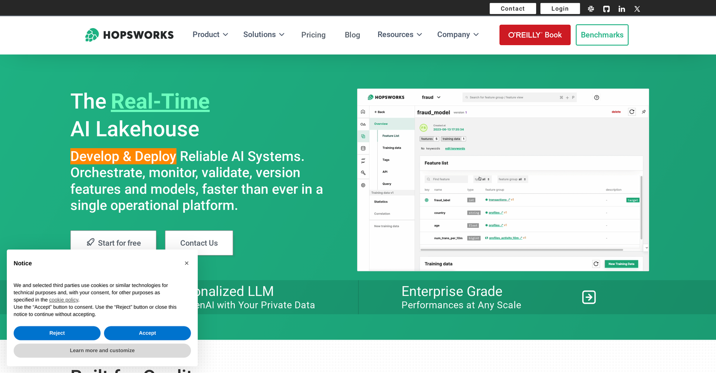 Hopsworks screenshot