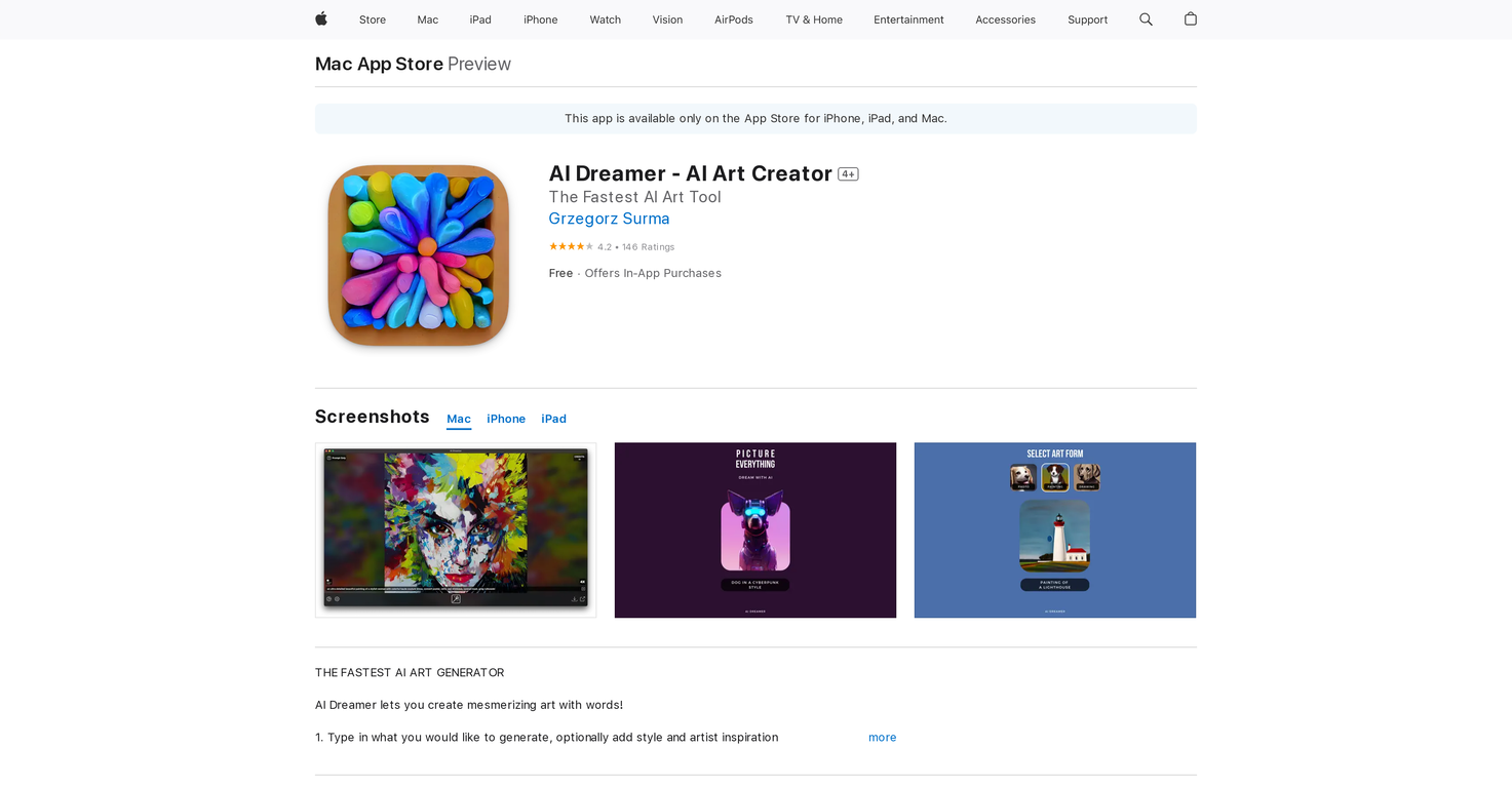 AI Dreamer screenshot