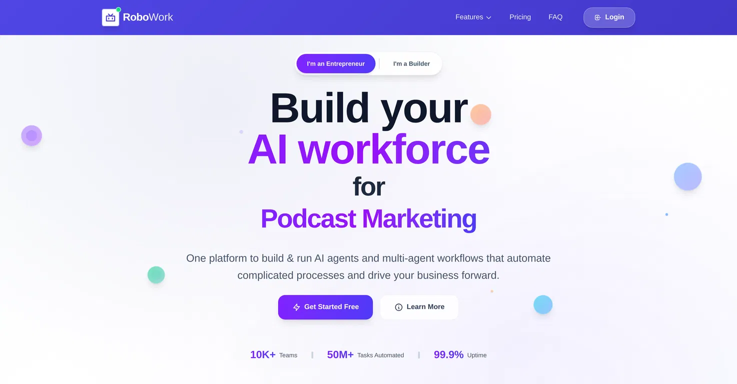 RoboWork screenshot