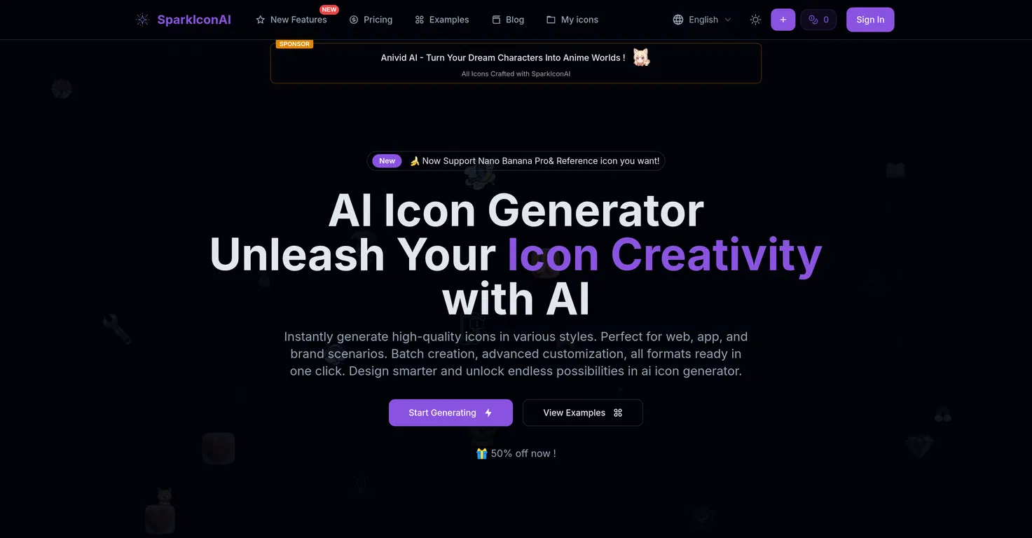 SparkIcon AI screenshot