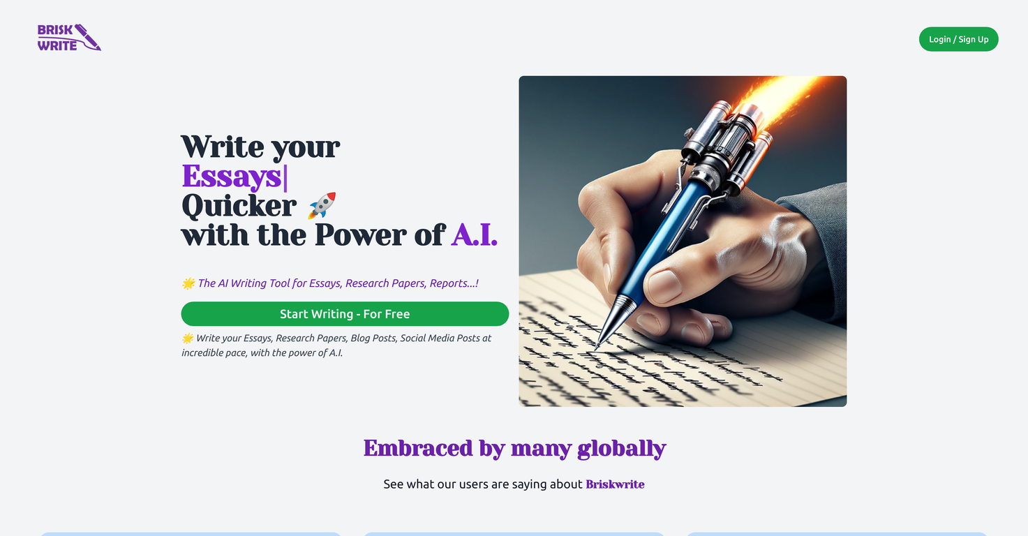 Brisk Write screenshot