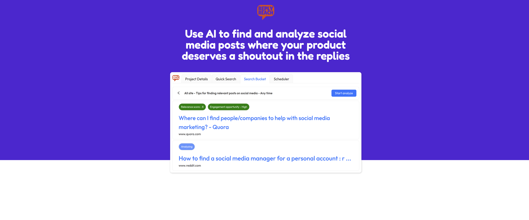 ReplyReach screenshot