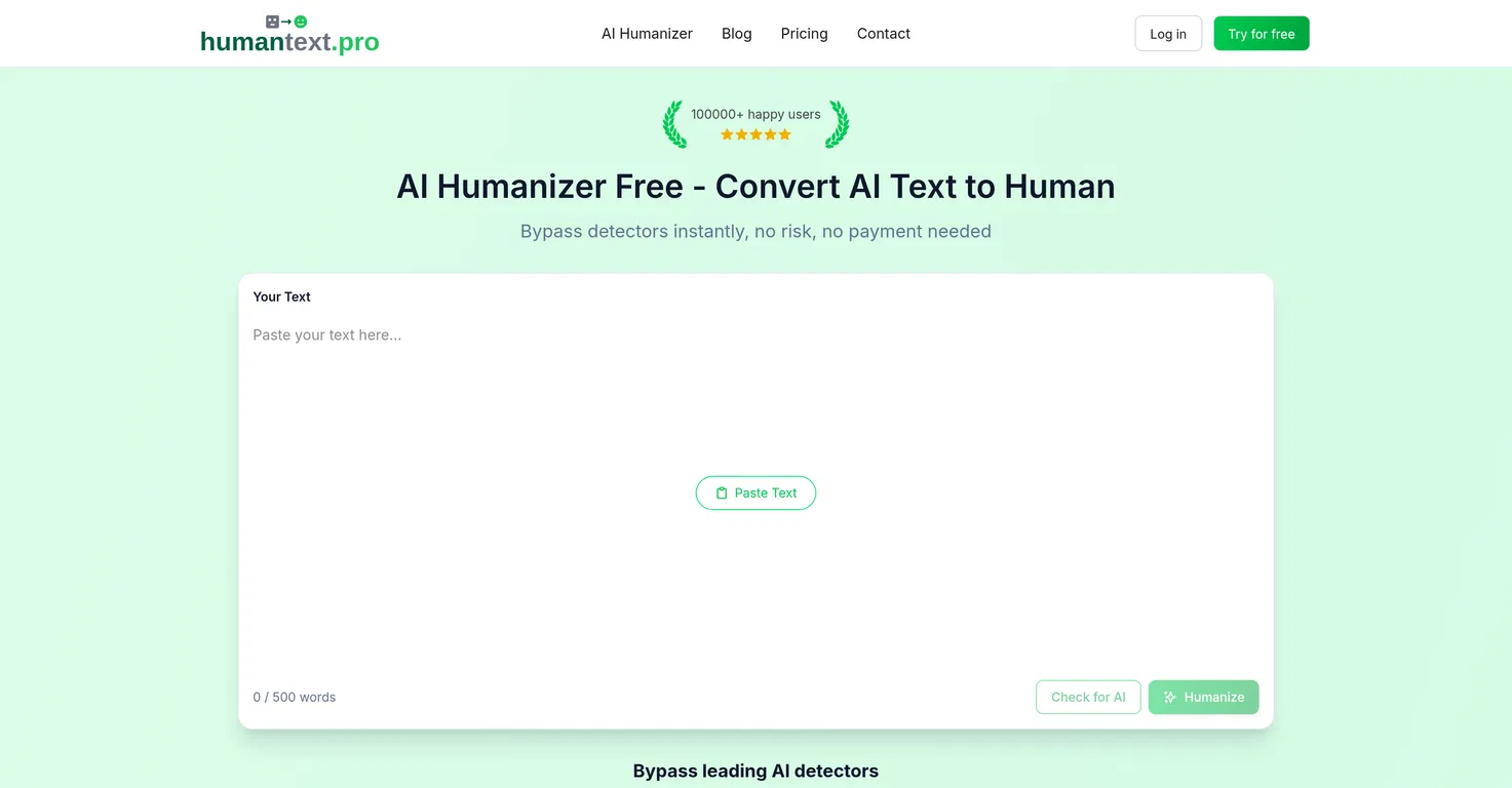 HumanText.pro screenshot