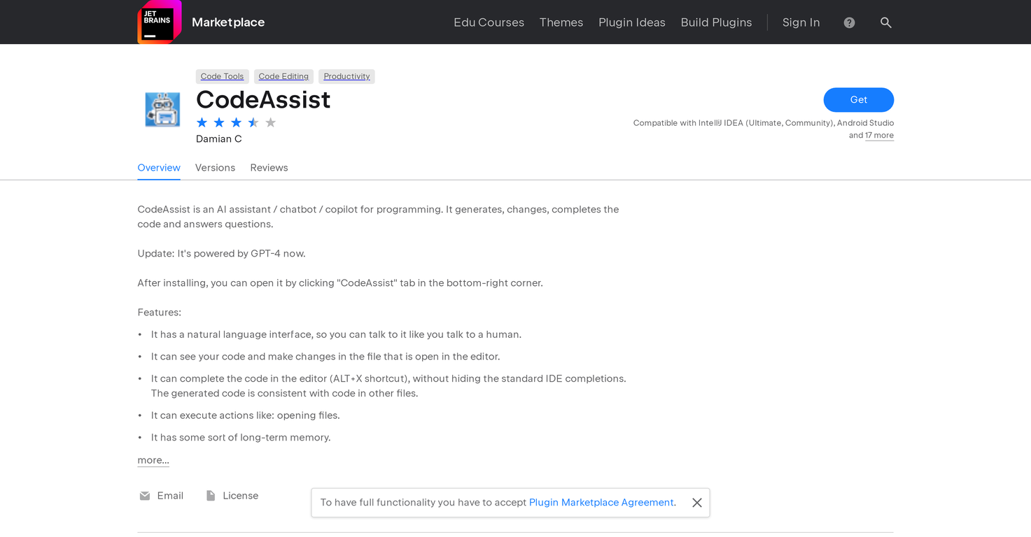 CodeAssist screenshot