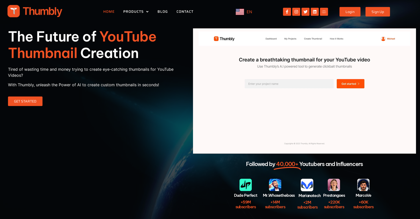Thumbly screenshot