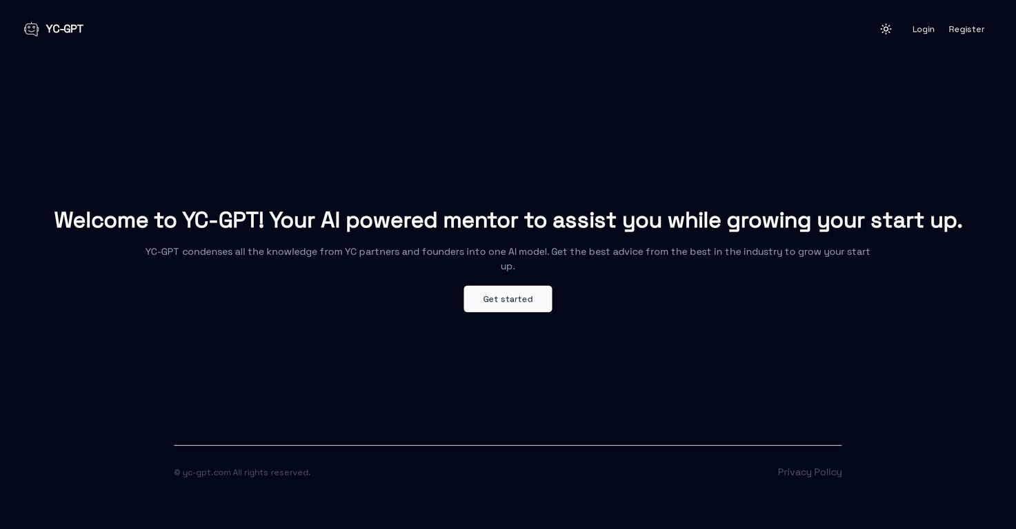 YC-GPT screenshot