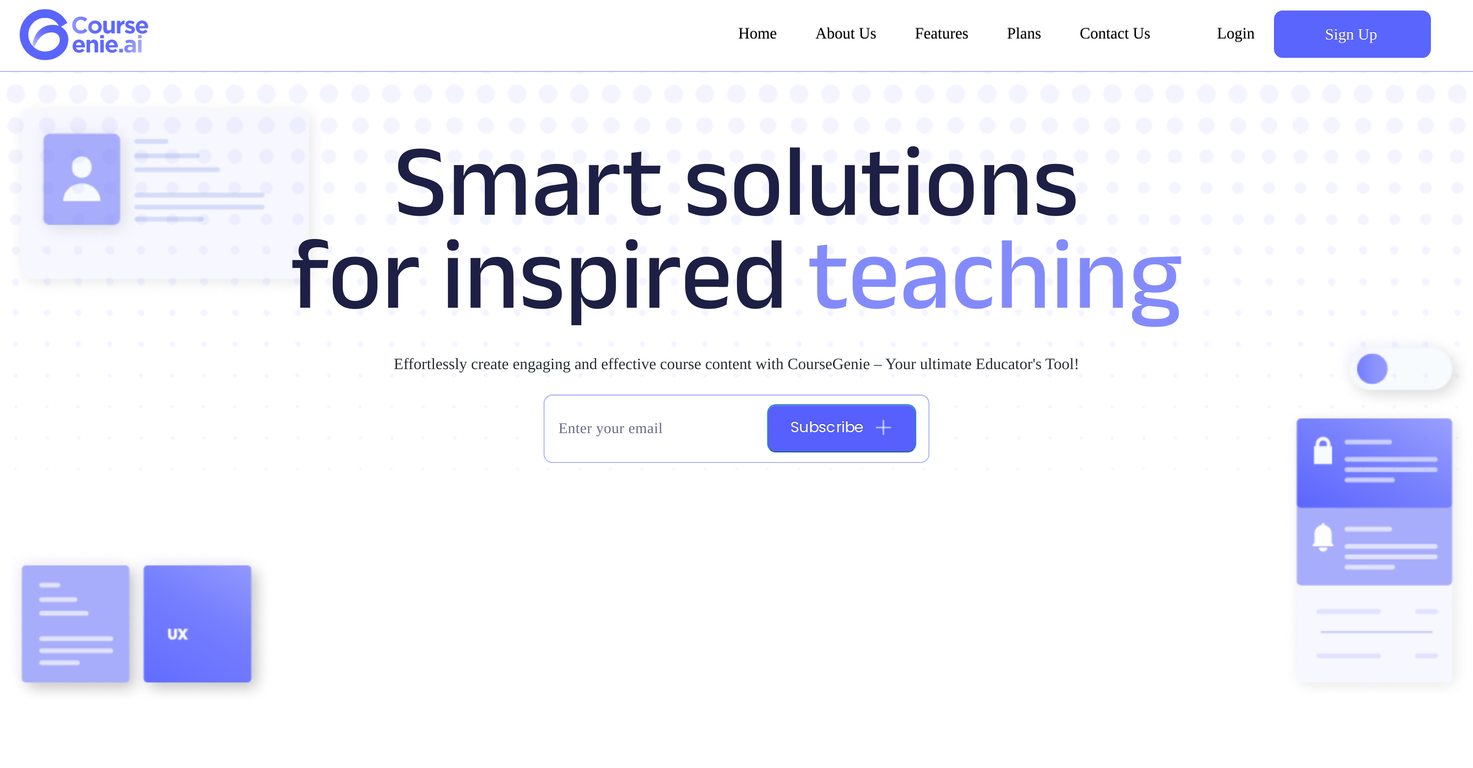 CourseGenie screenshot