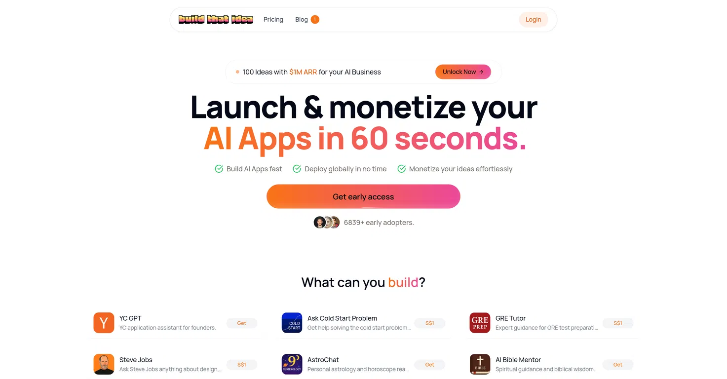 Build That Idea screenshot