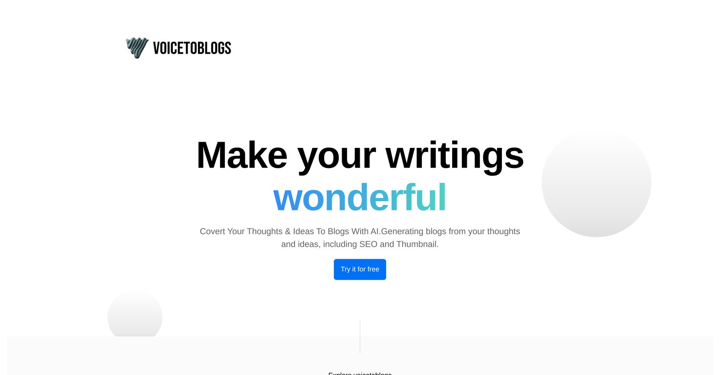 voicetoblogs screenshot
