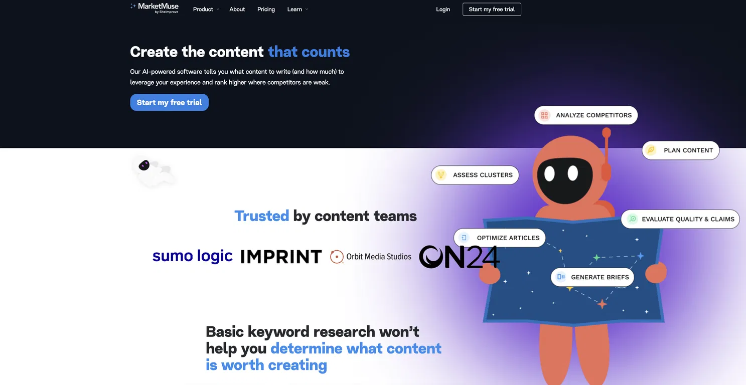MarketMuse screenshot
