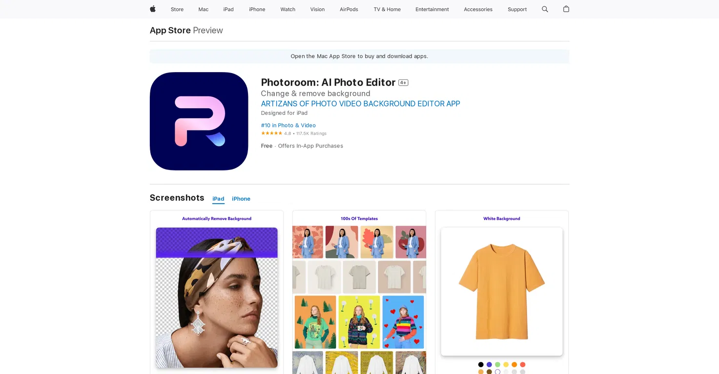 Photoroom: AI Photo Editor screenshot