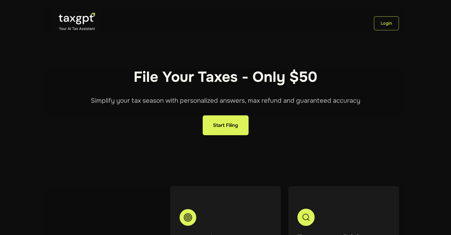 TaxGPT.com screenshot