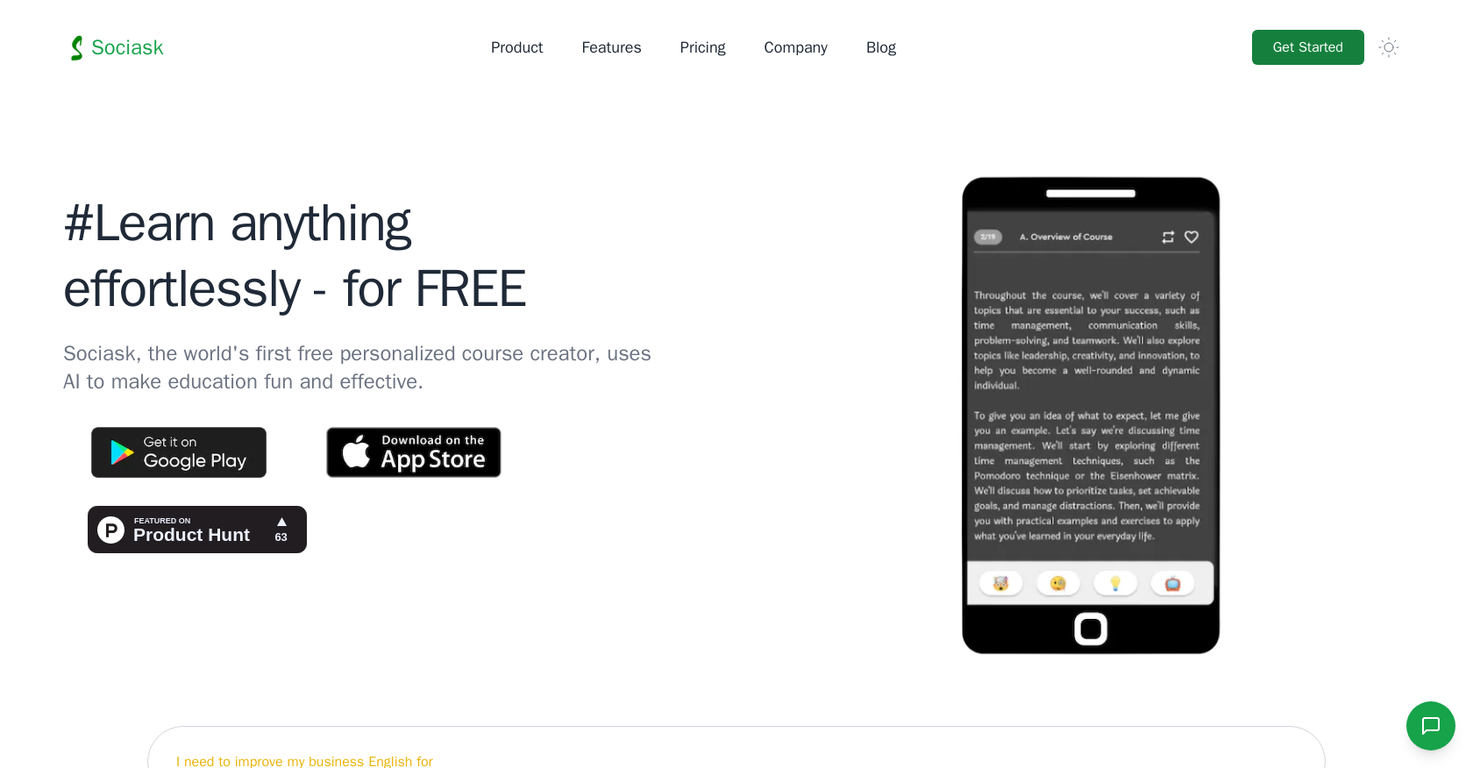 Sociask screenshot