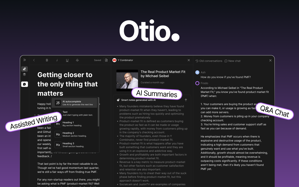 Otio screenshot