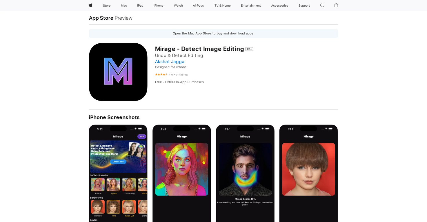 Mirage screenshot