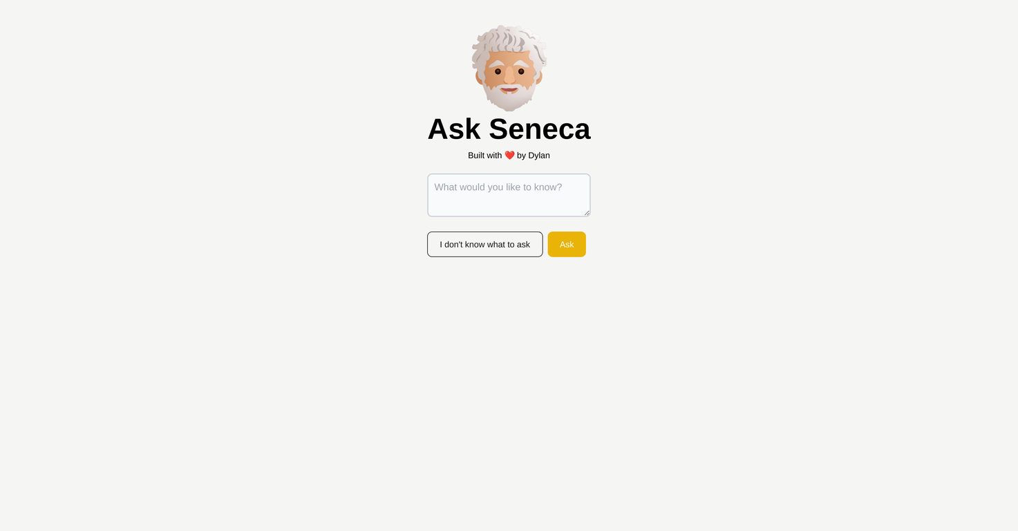 Ask Seneca screenshot