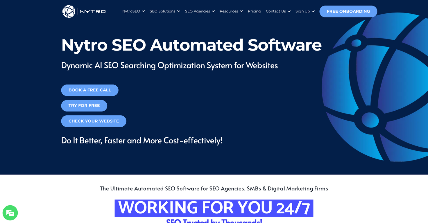 Nytro SEO screenshot