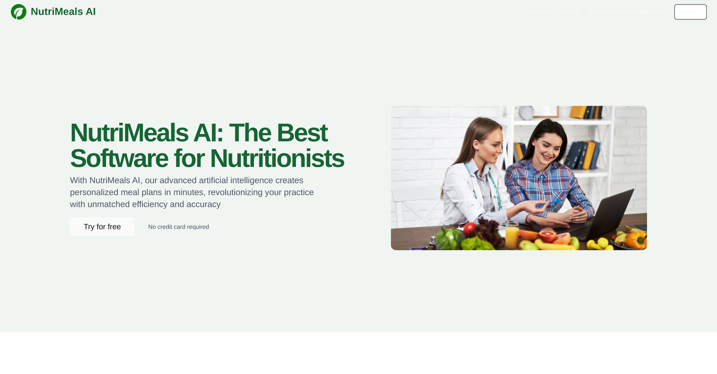 NutriMeals AI screenshot
