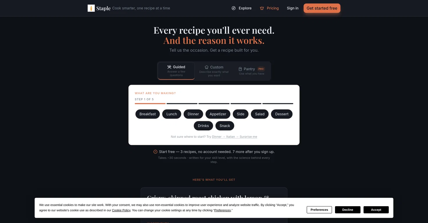 Staple screenshot