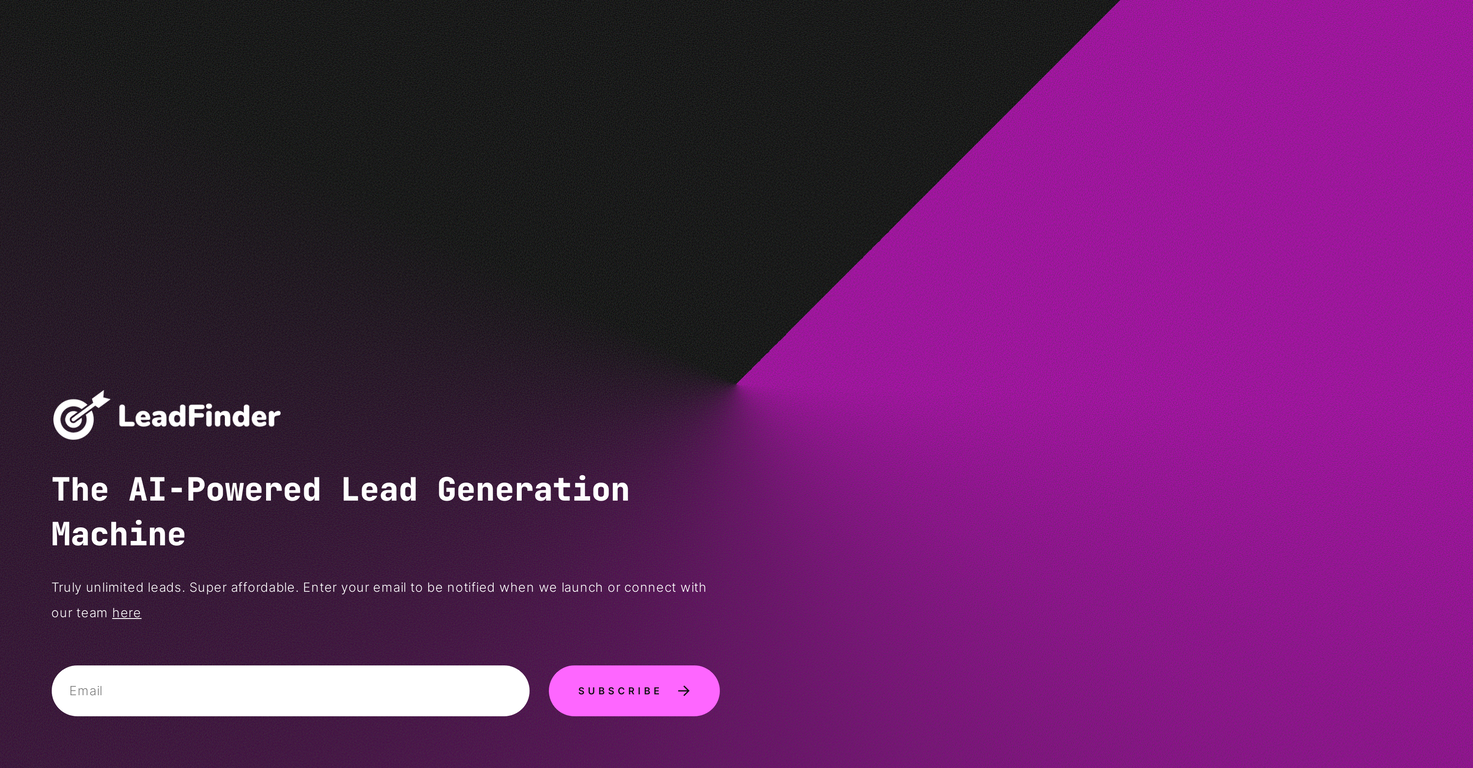 LeadFinder screenshot