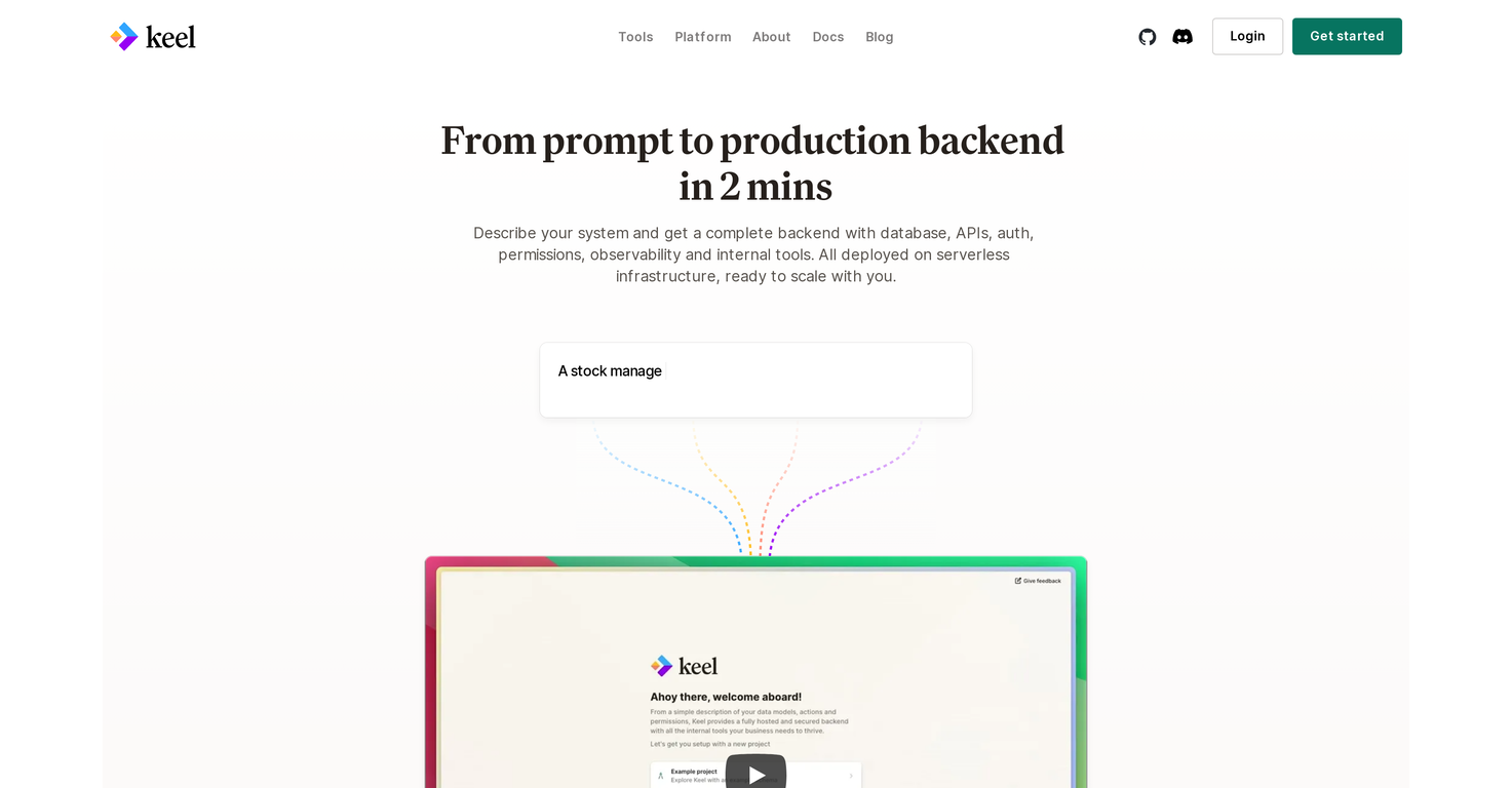 Keel Studio screenshot