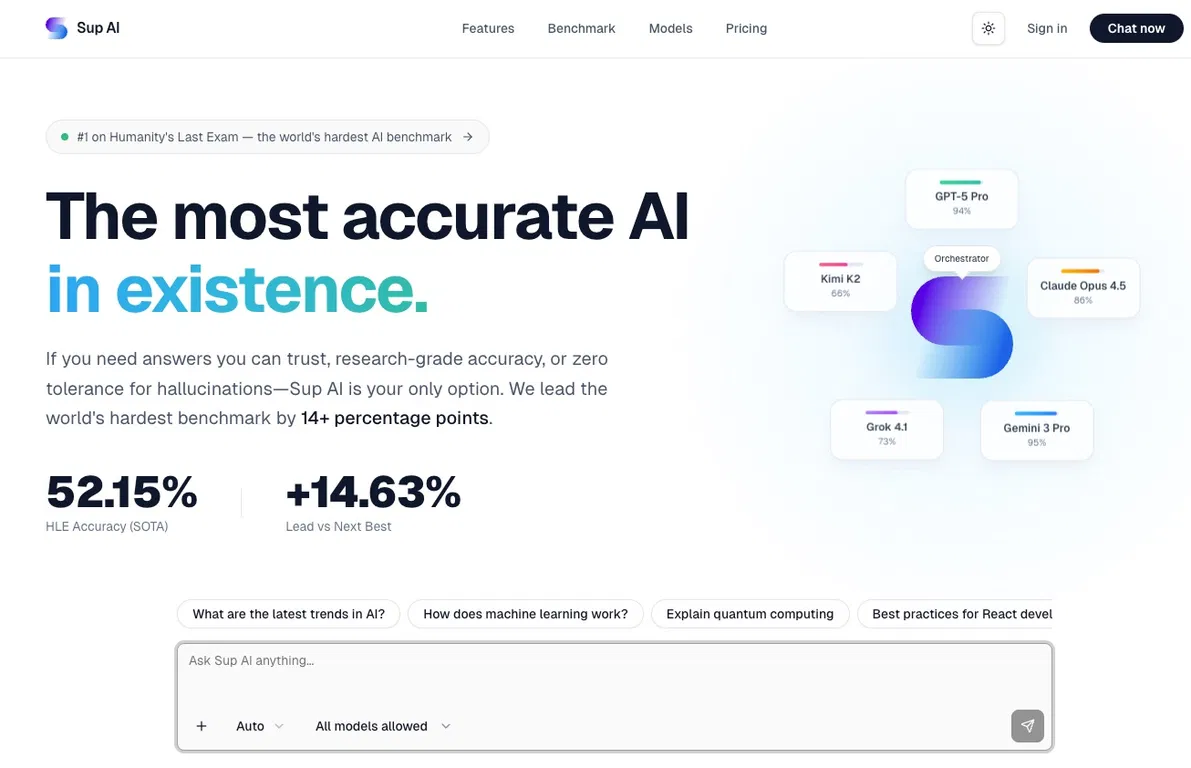 Sup AI screenshot